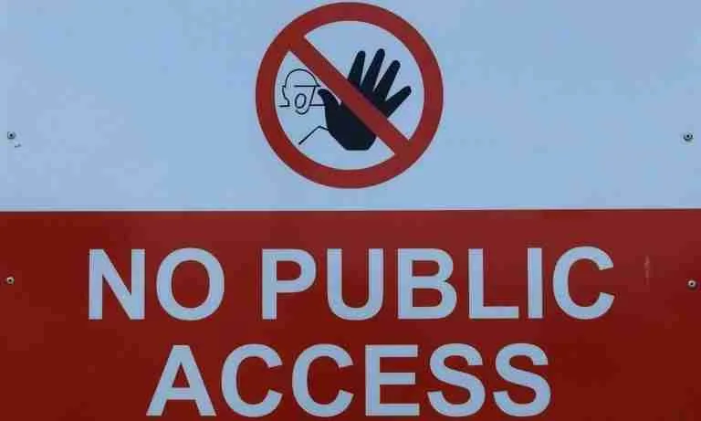 No Public Access