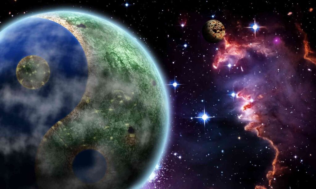 Yin Yang Planet in Space