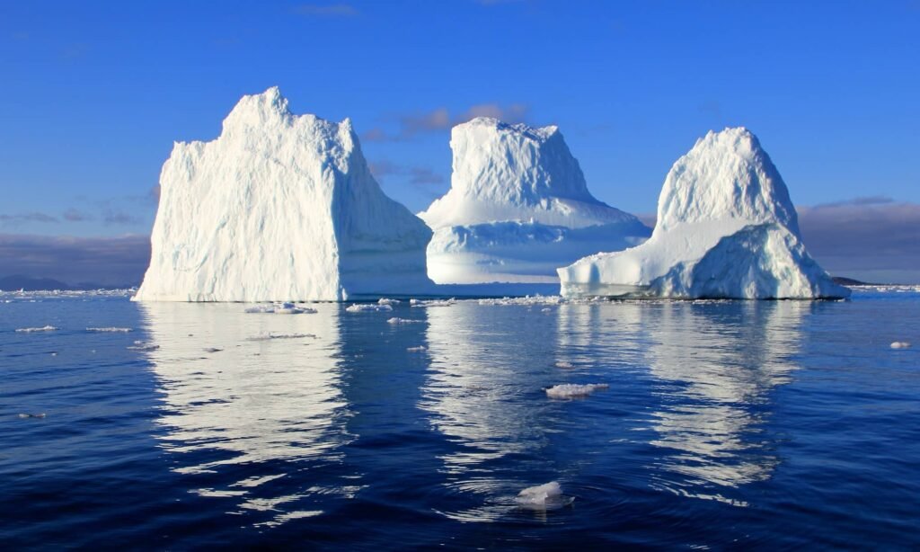 Icebergs in Ocean